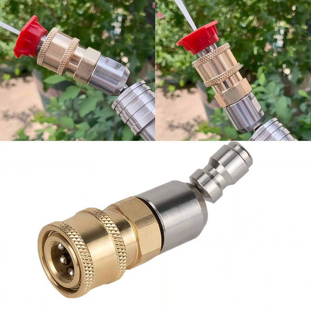 Nozzle Cleaning Kit - 360° Pivoting Pressure Washer Nozzle Adapter