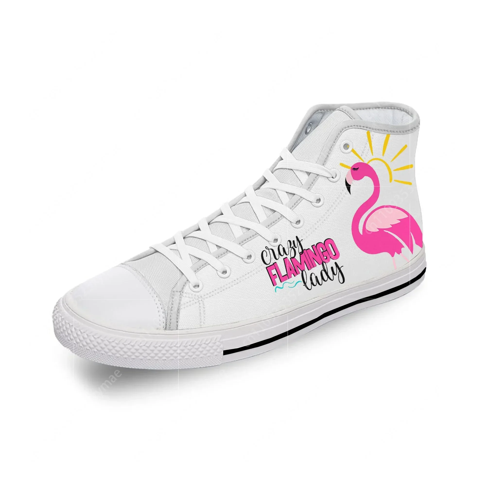 3D Printing Designing - Cruise Lady Flamingos High Top Sneakers
