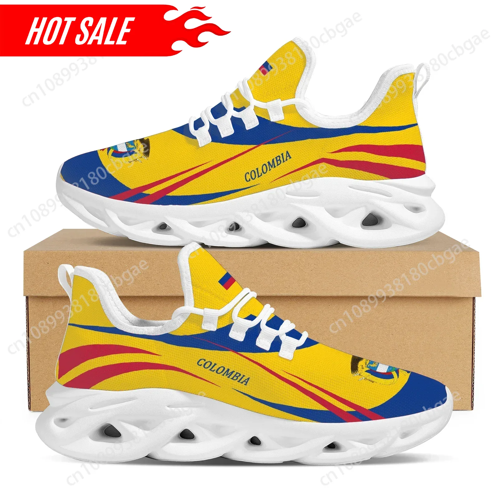 3D Printing Designing - Breathable Colombian Cuban Flag Design Sneakers