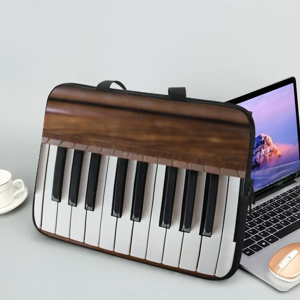3D Printing Tablet - 3D Piano Print Laptop Bags for