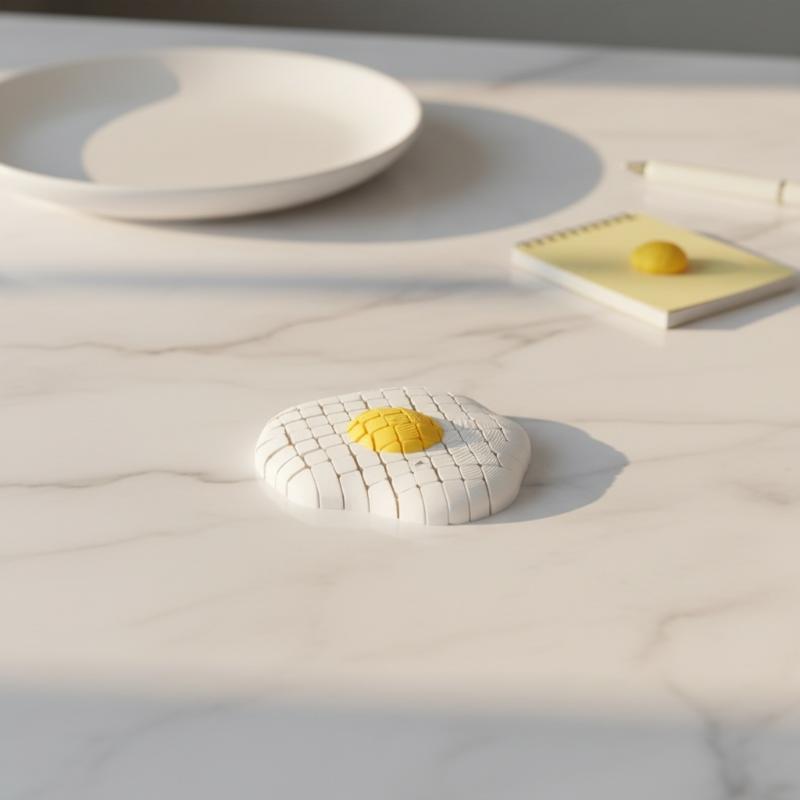 3D Printing Food - 3D Printed Articulated Joints Omelette Fidget