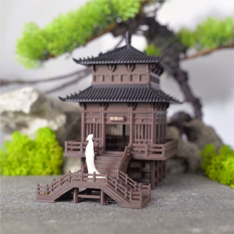 3D Printing Liquid - Retro Architecture Ornaments Pavilions Chinese Style