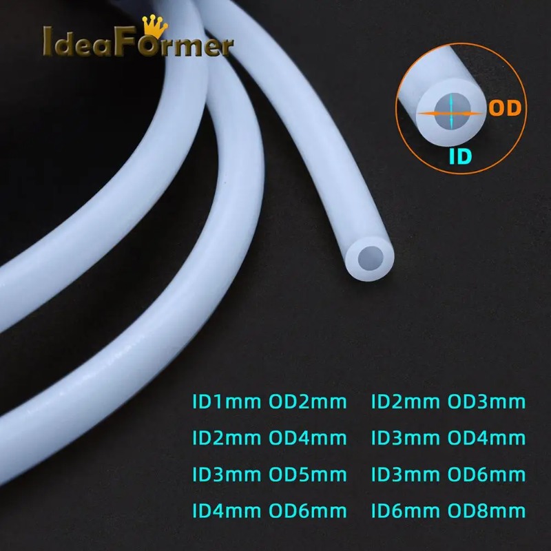 3D Printer Extruder - 1m Ptfe Tube 1mm 2mm 3mm