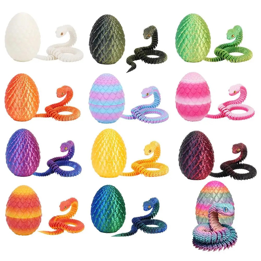 3D Printing Joints - 3D Printed Cool Snake Dragon Egg