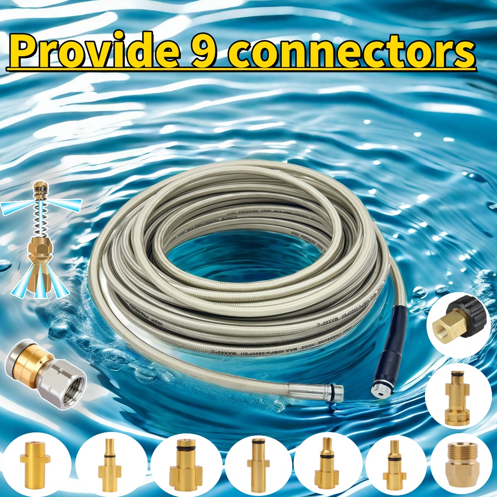 Nozzle Cleaning Kit - Sewer Drain Water Cleaning Hose Pipe