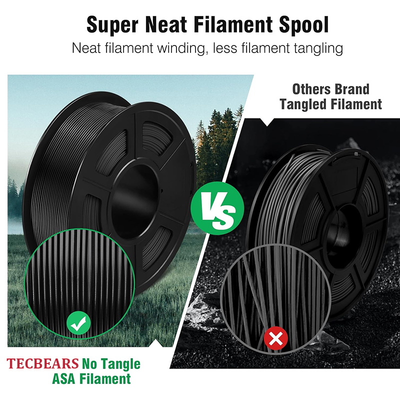 TECBEARS ASA 3D Printer Filame - огляд і ціна Asa Filament Outdoor