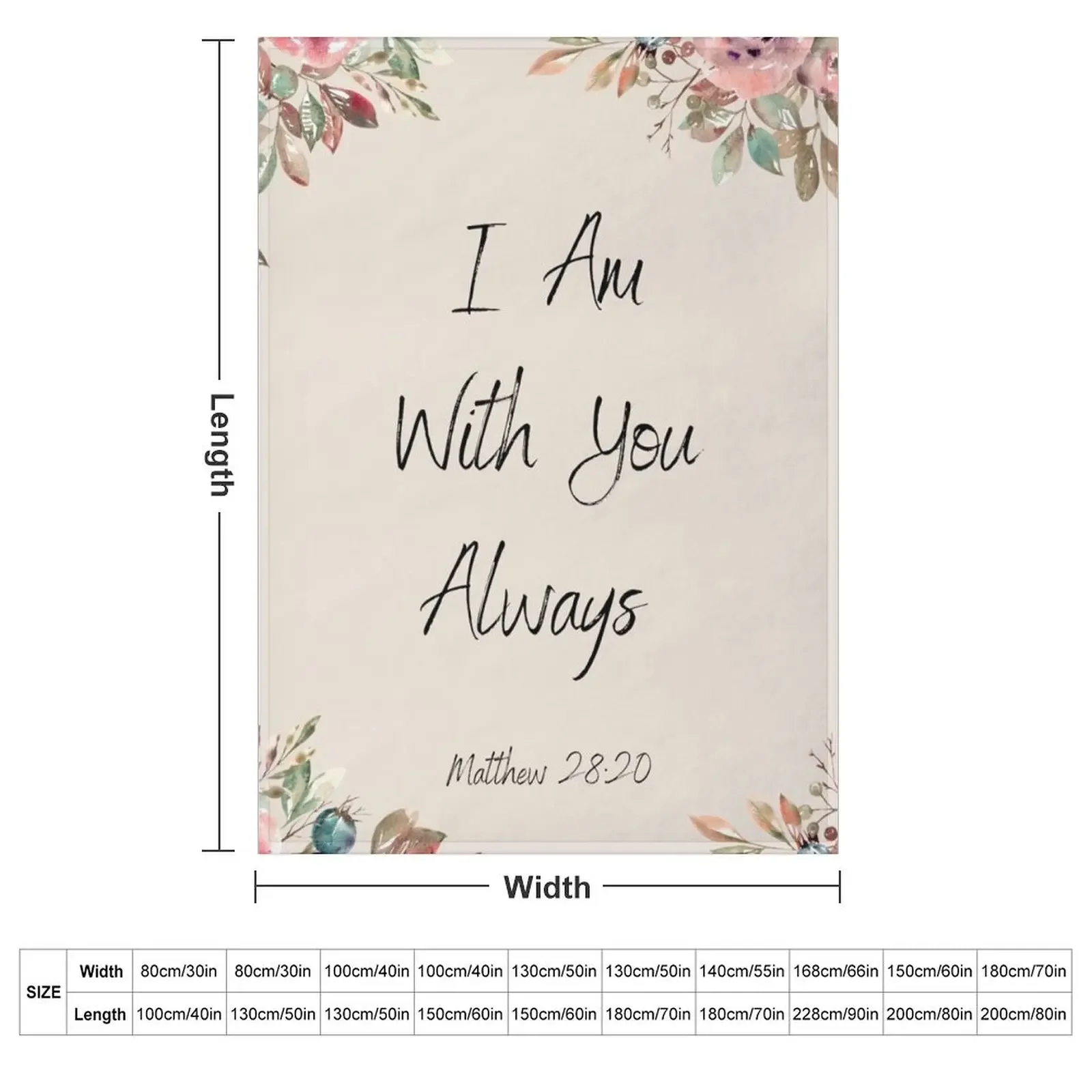 Bible Verse- I Am With You Alw - огляд і ціна 3D Printing Verse