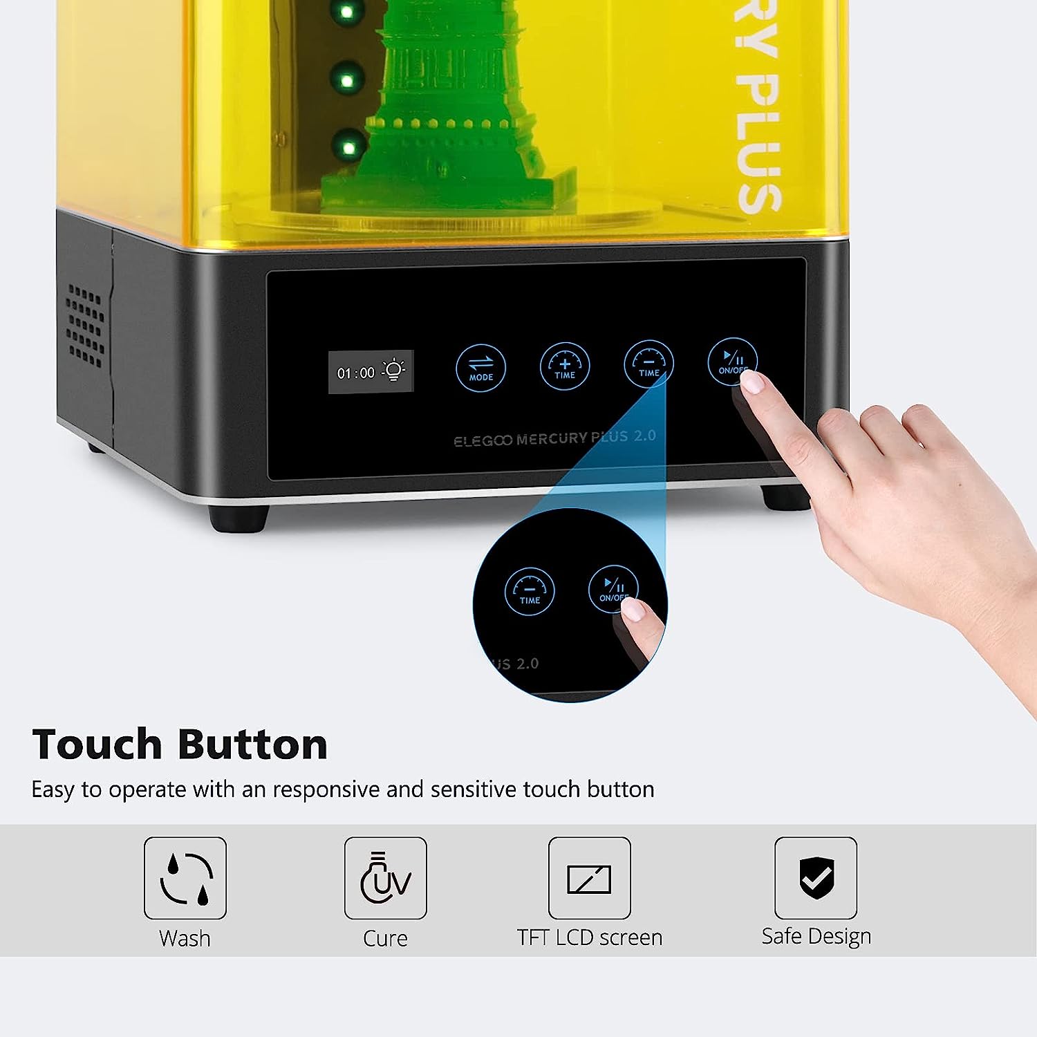 ELEGOO Mercury Plus 2.0 3D Pri - огляд і ціна 3D Printing Sla