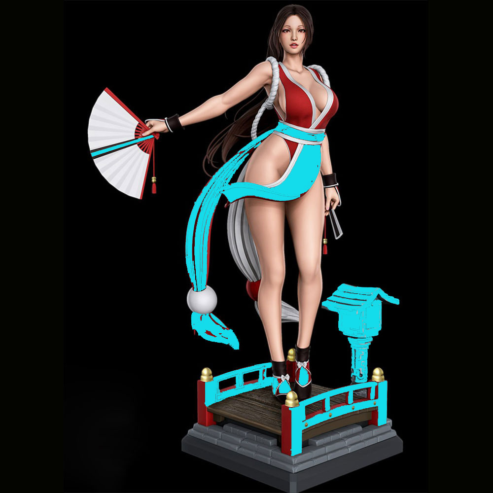 1/24 Sexy Long-Haired Girl Min - огляд і ціна 3D Printing Nyc