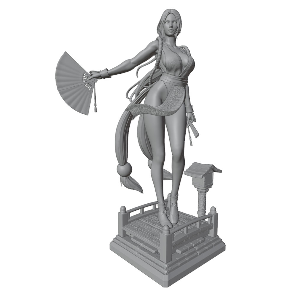 1/24 Sexy Long-Haired Girl Min - огляд і ціна 3D Printing Nyc