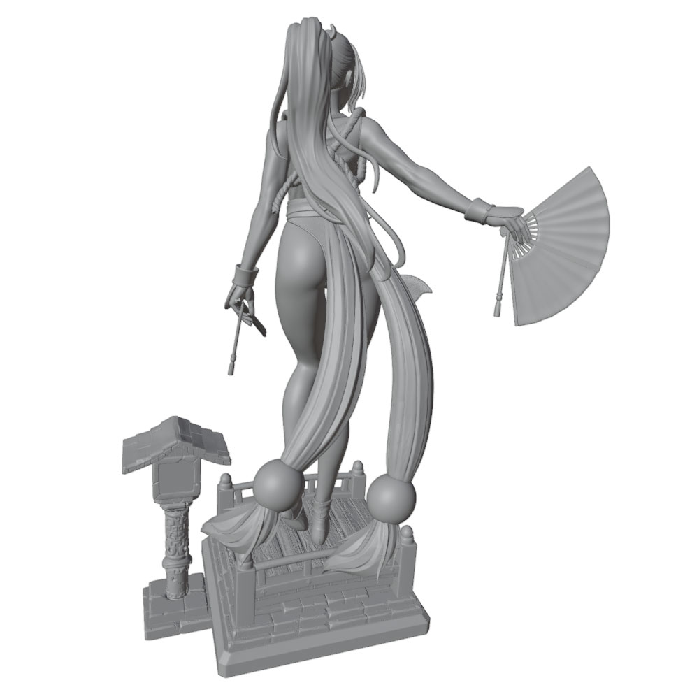 1/24 Sexy Long-Haired Girl Min - огляд і ціна 3D Printing Nyc