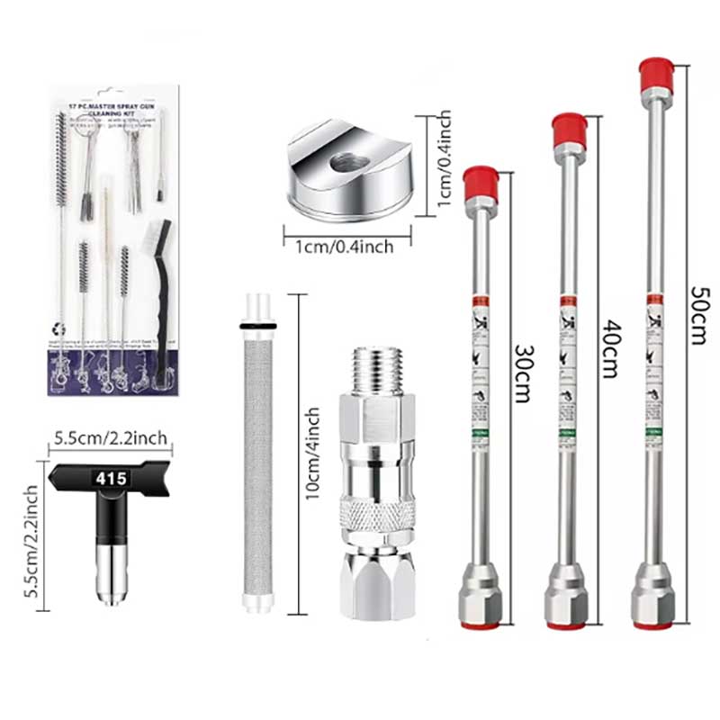 17 Pcs Airless Paint Sprayer G - огляд і ціна Nozzle Cleaning Kit