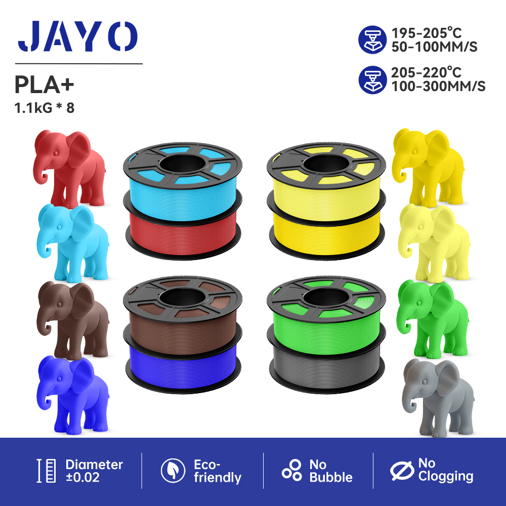JAYO 8Rolls pla plus 3D Printe - огляд і ціна 3D Printing Warehouse