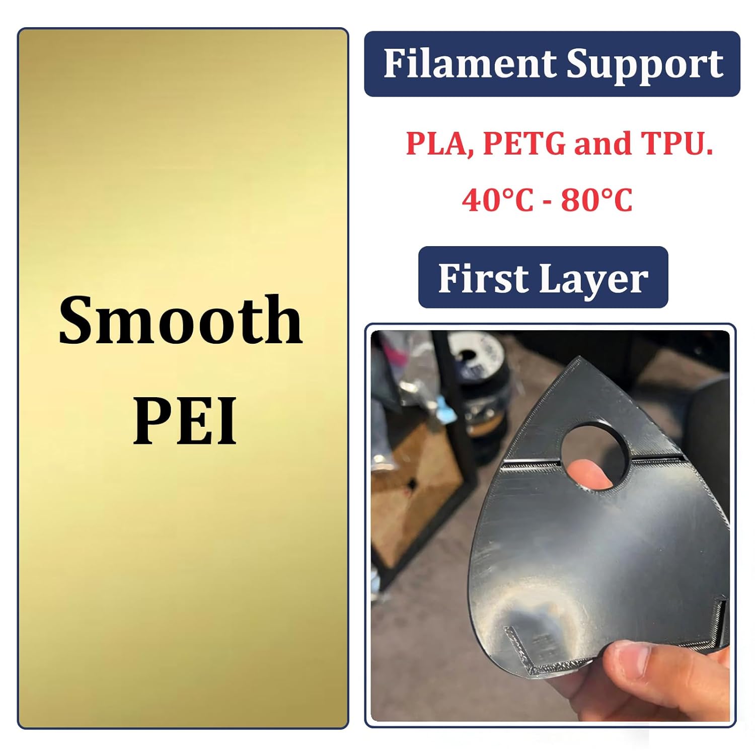 Smooth Textured PEI Build Plat - огляд і ціна 3D Printing Abs