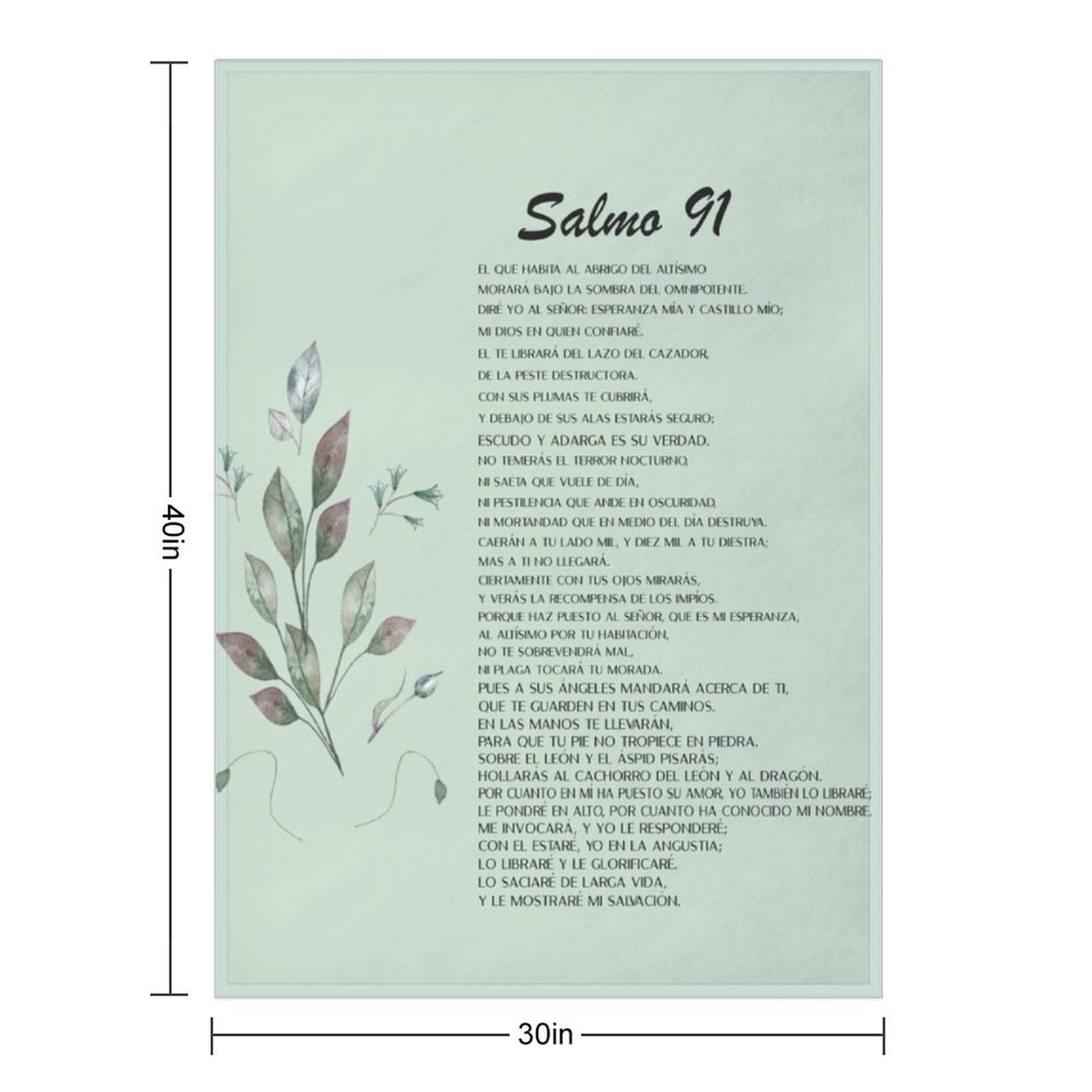 Salmo 91, Spanish Bible Verse  - огляд і ціна 3D Printing Verse
