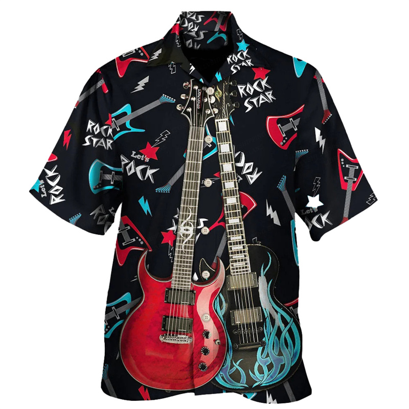 Guitar Music Graphic Hawaiian  - огляд і ціна 3D Printing Guitar