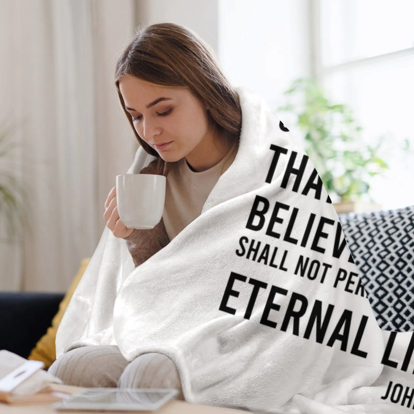 John 3:16 Bible Verse Throw Bl - огляд і ціна 3D Printing Verse
