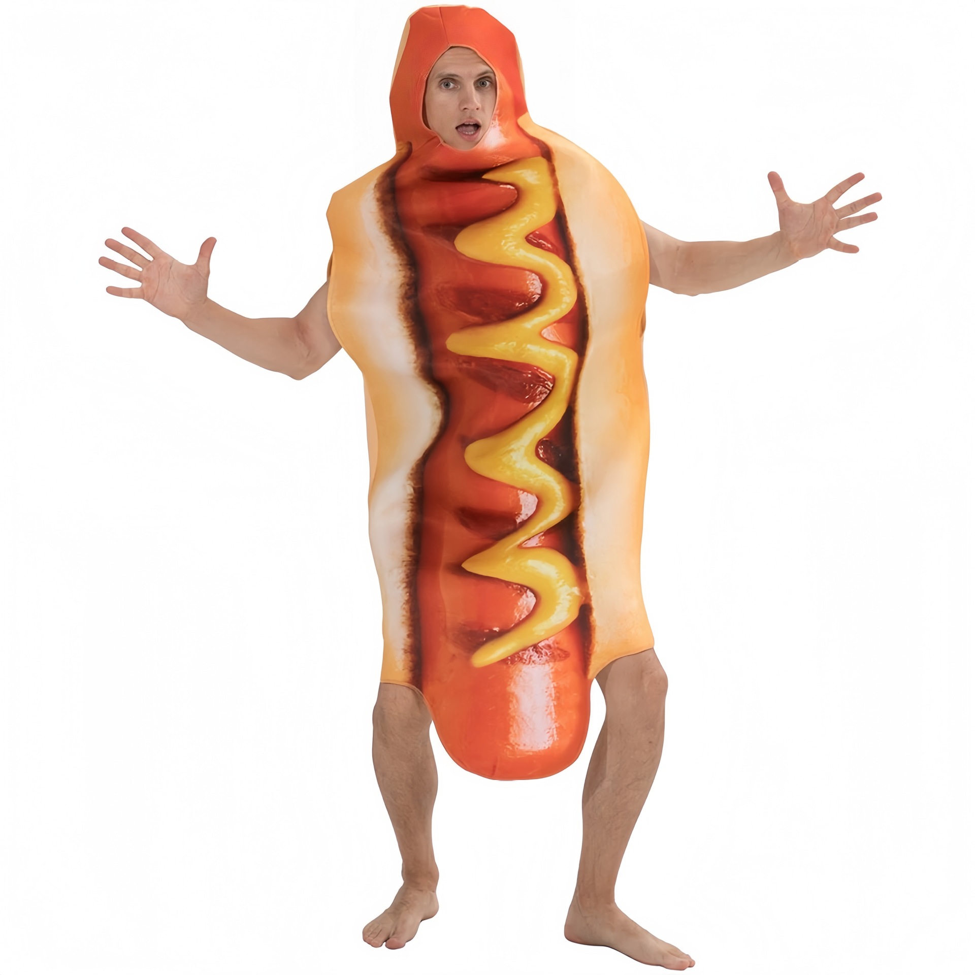 Funny 3D Print Hot Dog Hooded  - огляд і ціна 3D Printing Food