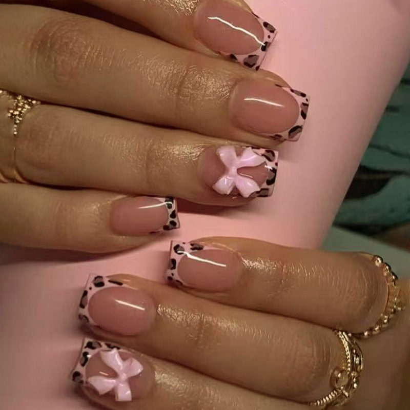 Pink Leopard Print French Tip  - огляд і ціна 3D Printing Abs