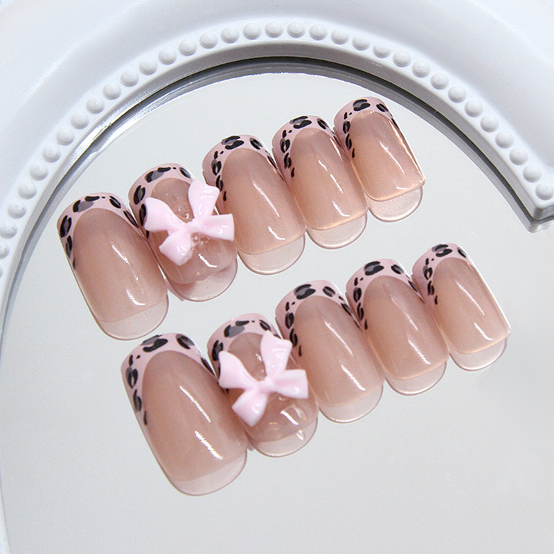 Pink Leopard Print French Tip  - огляд і ціна 3D Printing Abs