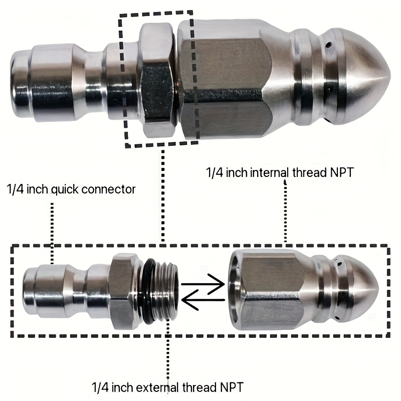 Stainless Steel 1 4 Inch 5000P - огляд і ціна Nozzle Cleaning Kit