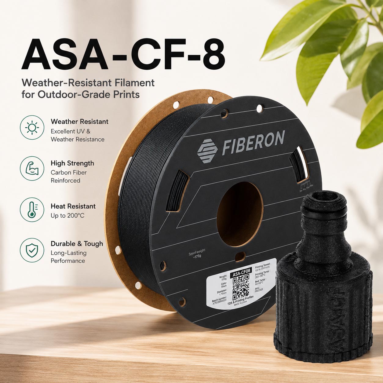 Polymaker ASA-CF8 Carbon Fiber - огляд і ціна Asa Filament Outdoor