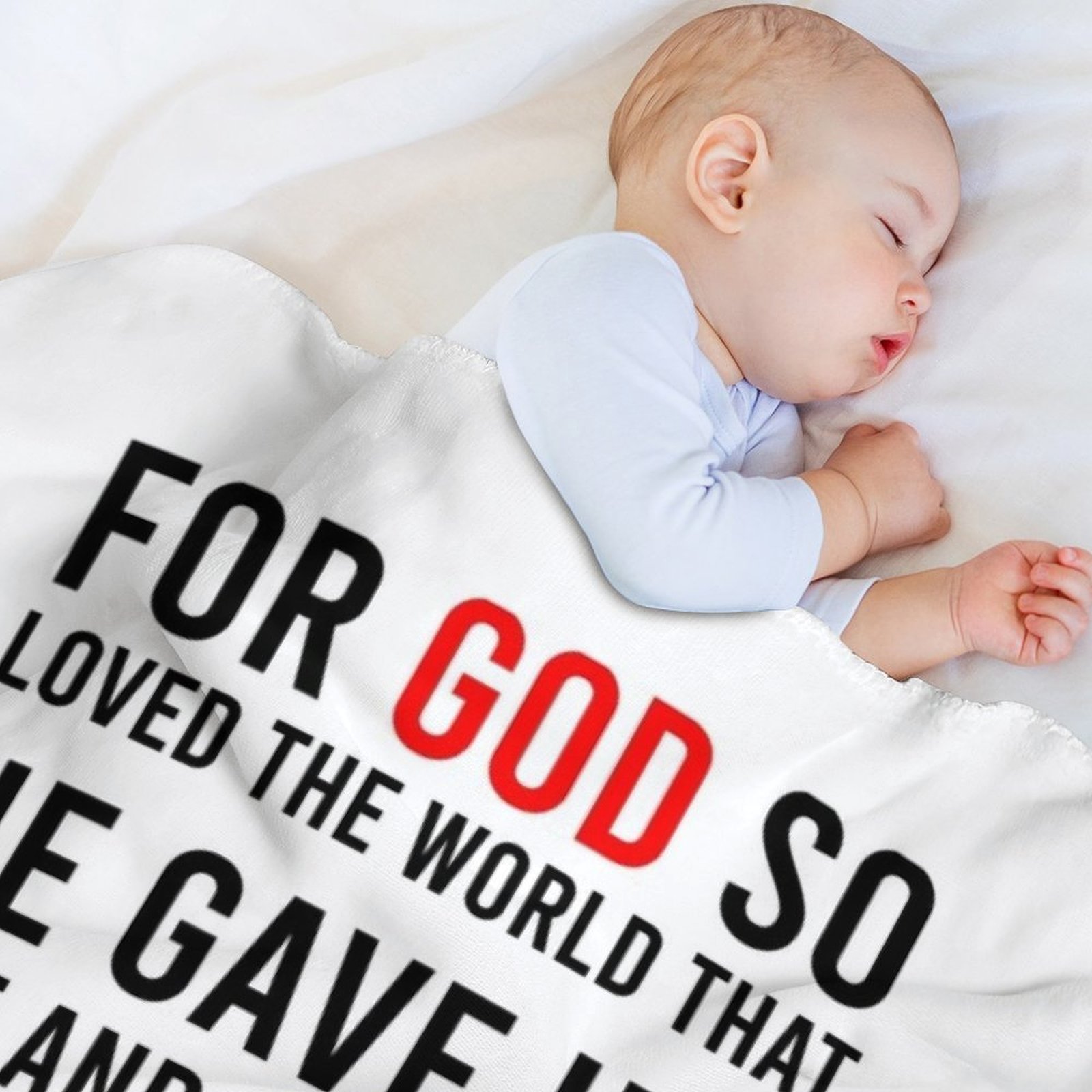 John 3:16 Bible Verse Throw Bl - огляд і ціна 3D Printing Verse