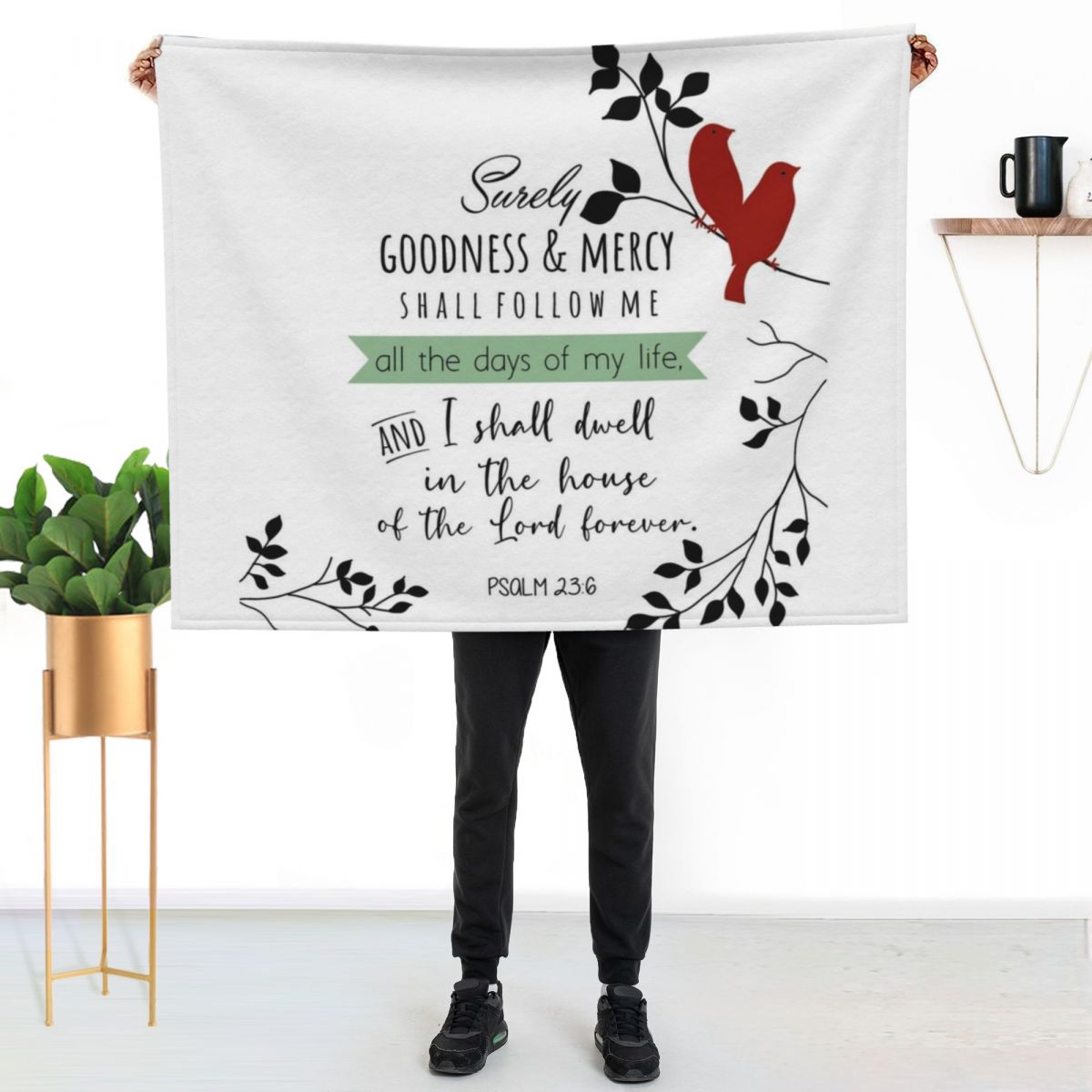 Bible Verses Throw Blanket Ele - огляд і ціна 3D Printing Verse
