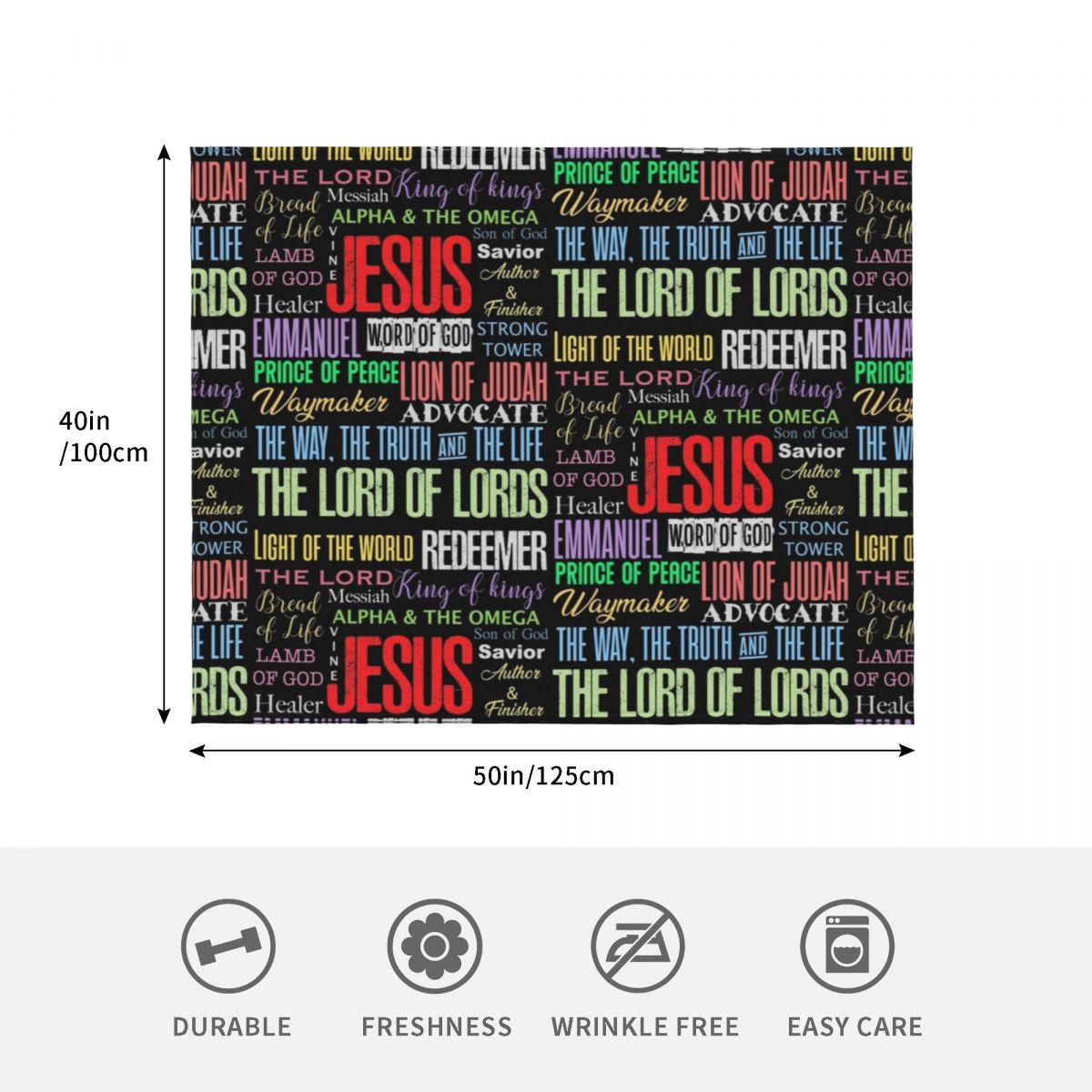 Names of God Lord Jesus Christ - огляд і ціна 3D Printing Verse
