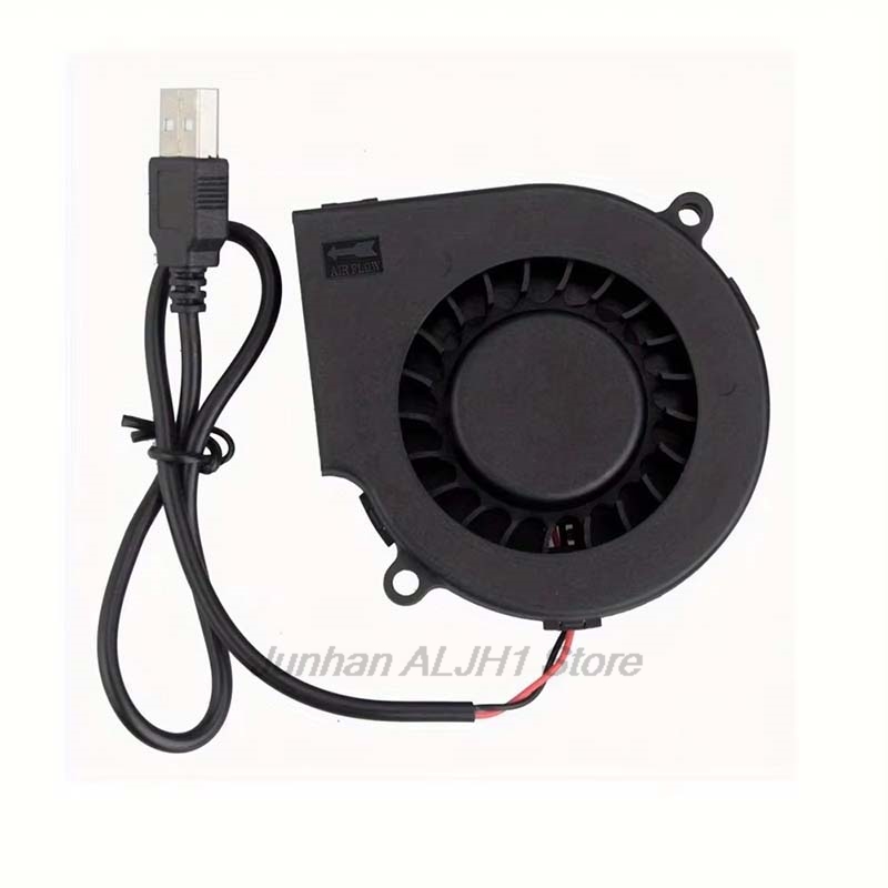 1/2/5pcs 75mm USB Fan Cooling  - огляд і ціна 3D Printer Extruder